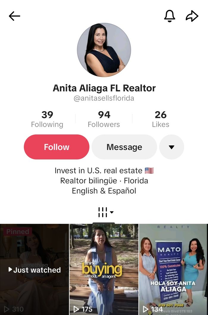 El perfil de TikTok despues del onboarding